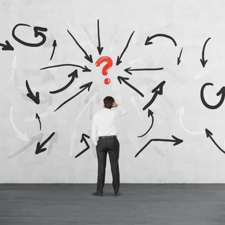 man confused by lack of marketing & sales software integration
