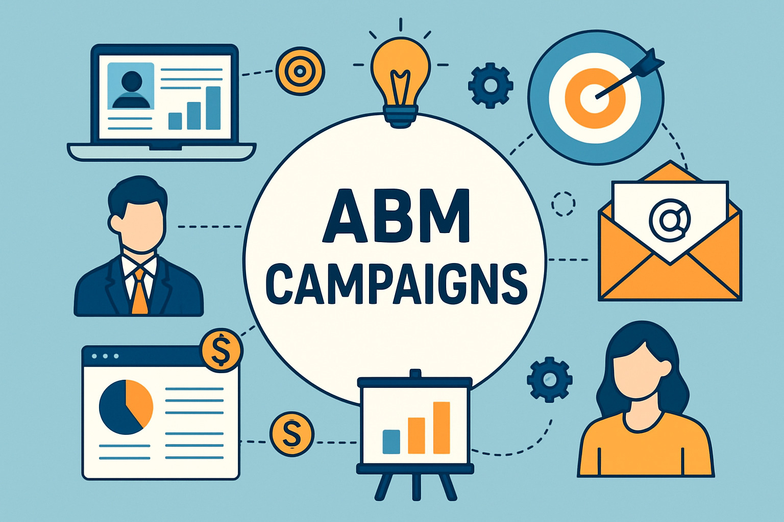 Creative direct mail package for ABM campaign with personalized elements - abm campaigns