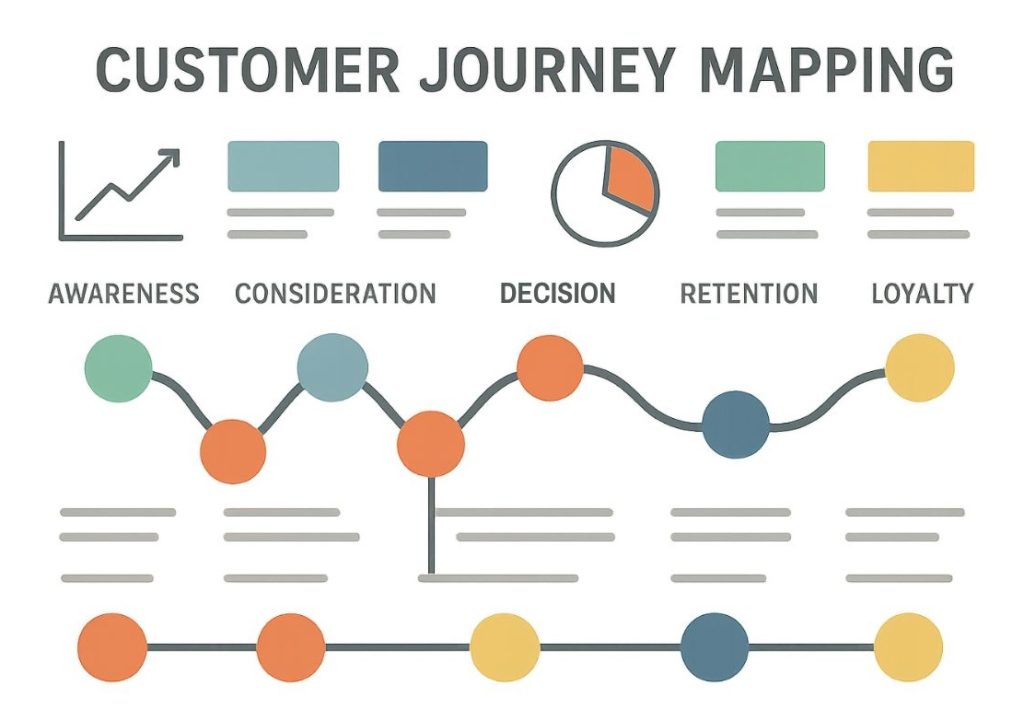 Customer journey map with emotional highs and lows - What is customer journey
