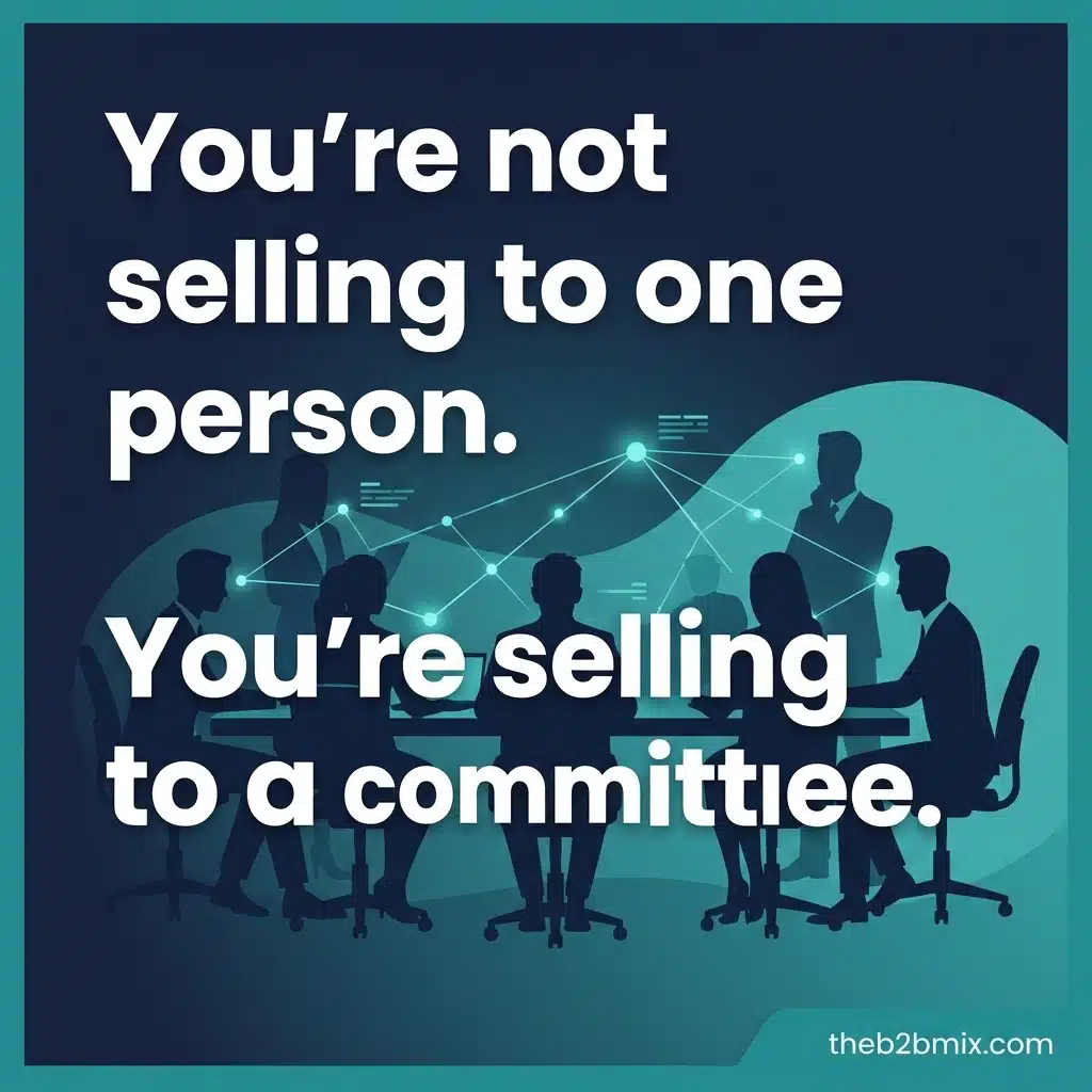 You're not selling to one person. You're selling to a committee.