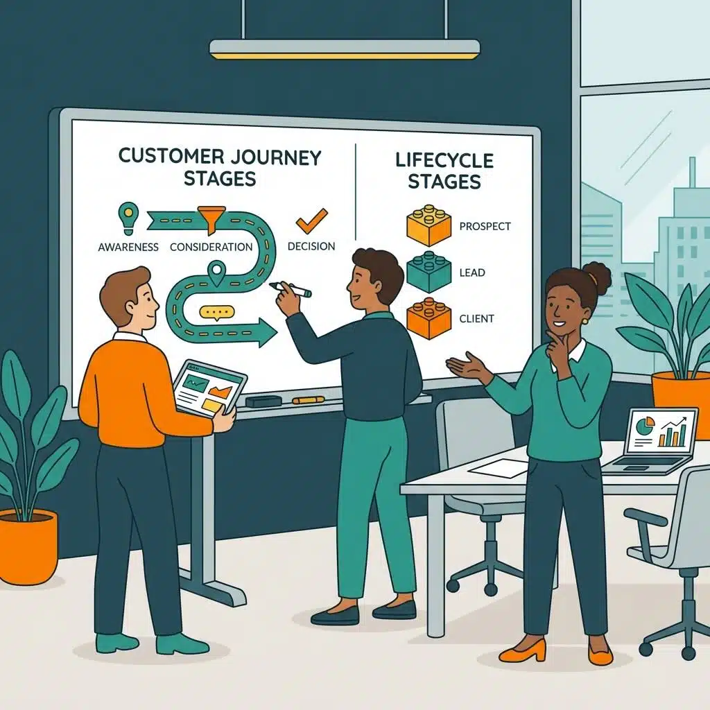 Why B2B Teams Confuse Journey and Lifecycle STagesThem