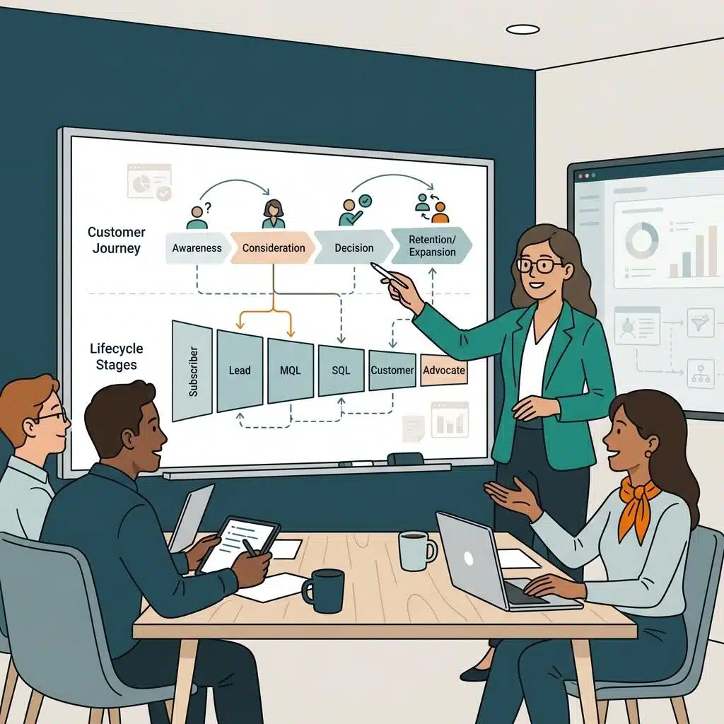 journey-vs-lifecycle how customer journey and lifecycle stages work together